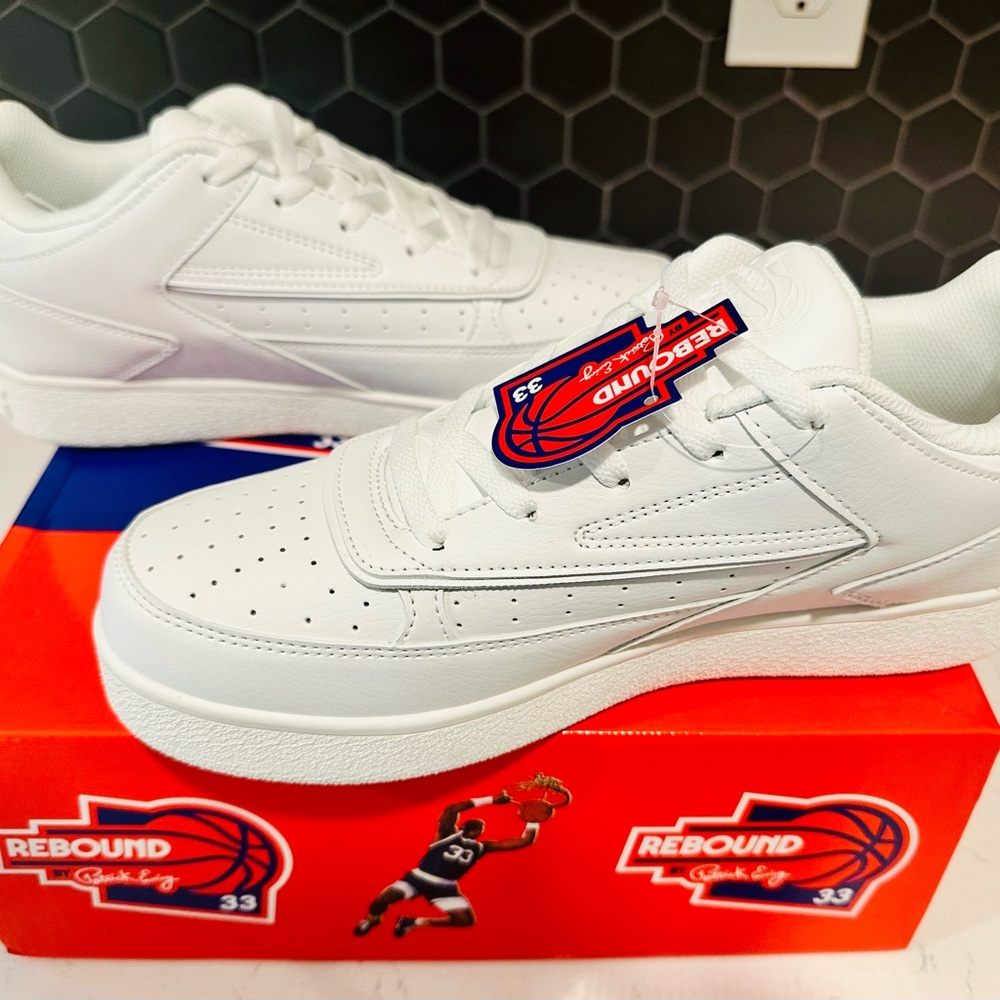 EWING Orion low WHIe/White Athletic Shoes with Leather Upper
